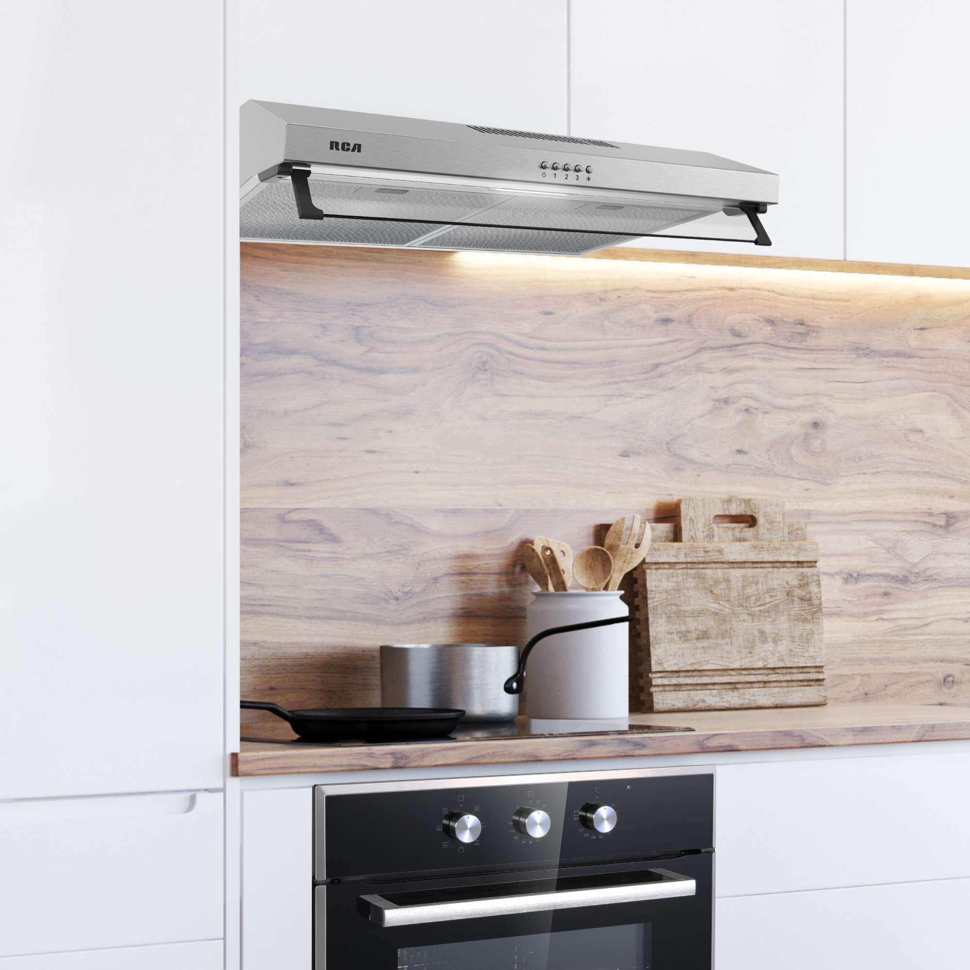 RV-CHUCC070BSS - Máy hút mùi dưới tủ RCA Century Collection 70cm, có kính chắn