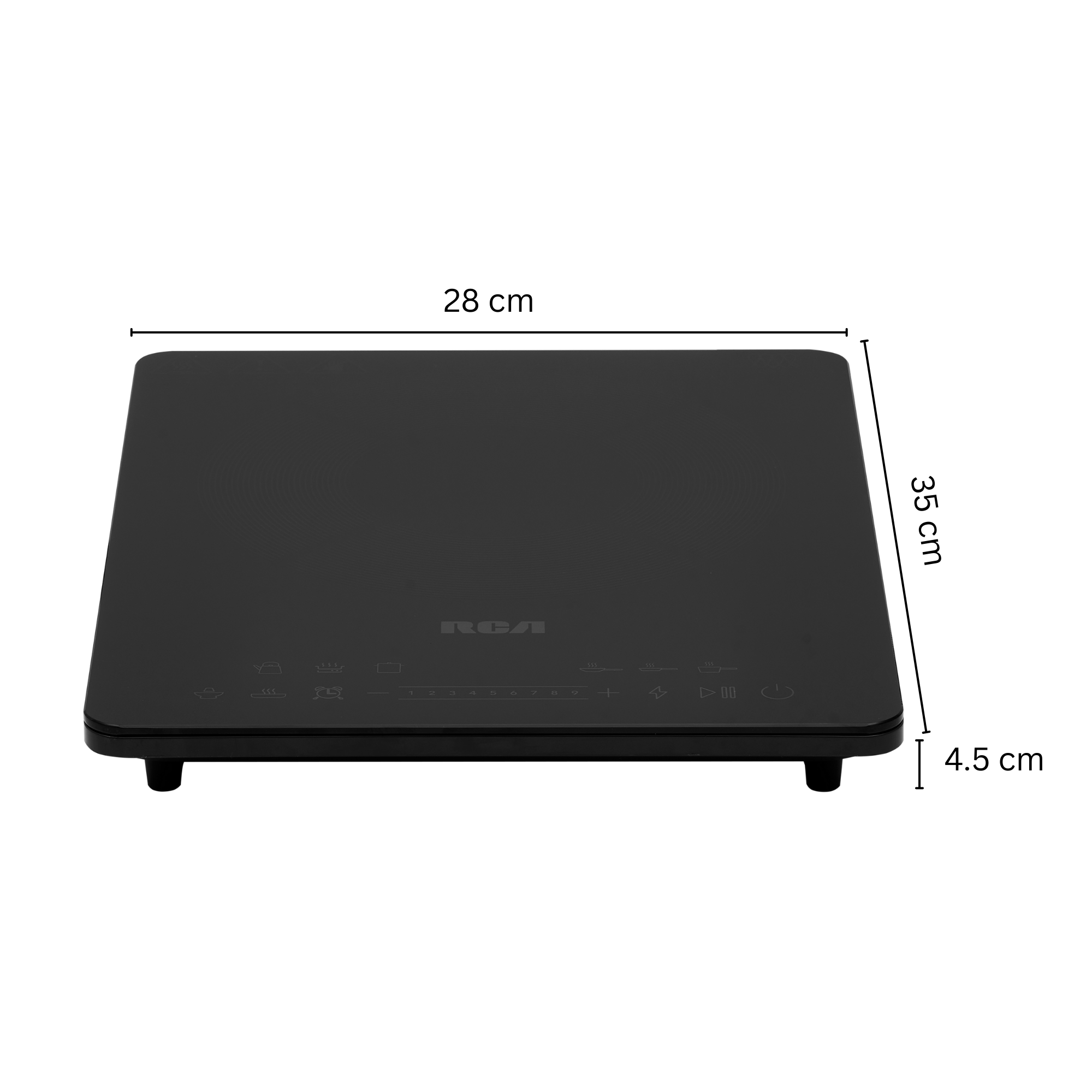 RV-HIPC0281BK - Bếp từ di động RCA Century Collection 1 vùng nấu, 28 cm