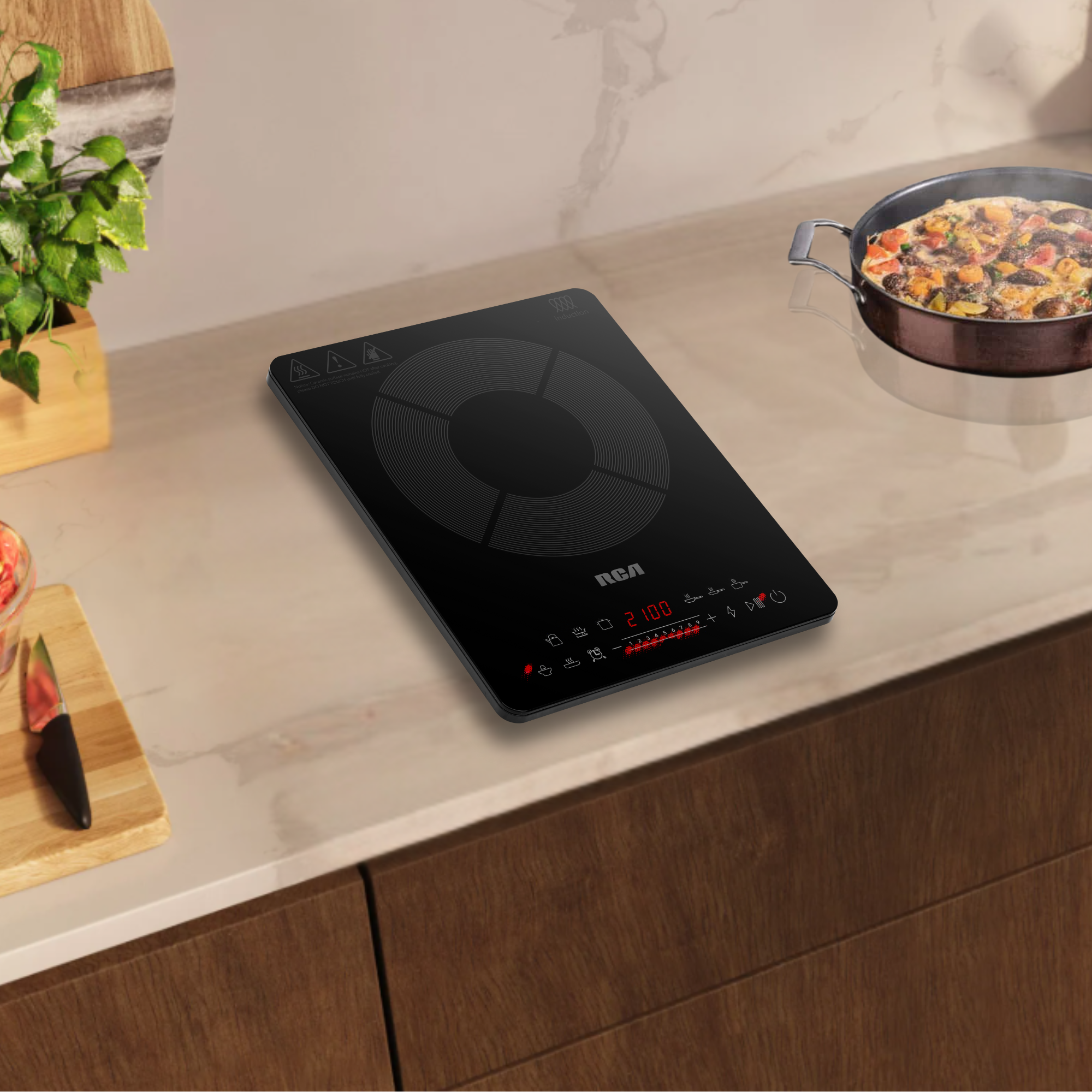 RV-HIPC0281BK - Bếp từ di động RCA Century Collection 1 vùng nấu, 28 cm