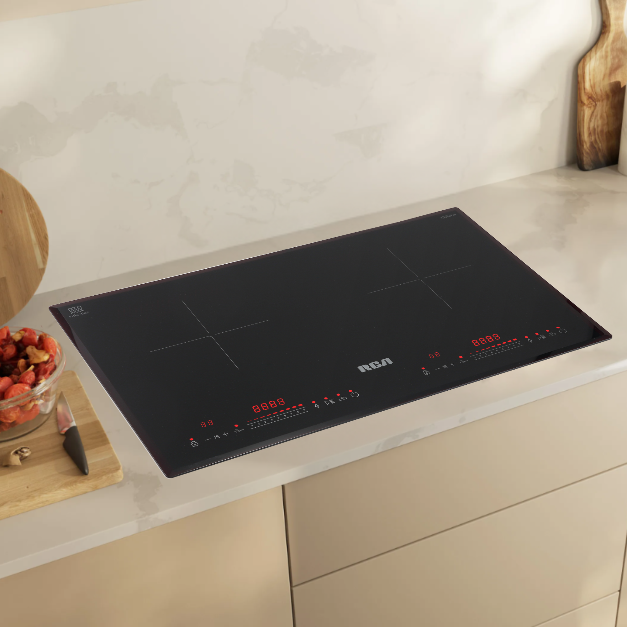 RV-HIBH0732BK- Bếp từ âm bàn RCA Heritage Collection 2 vùng nấu, 73cm